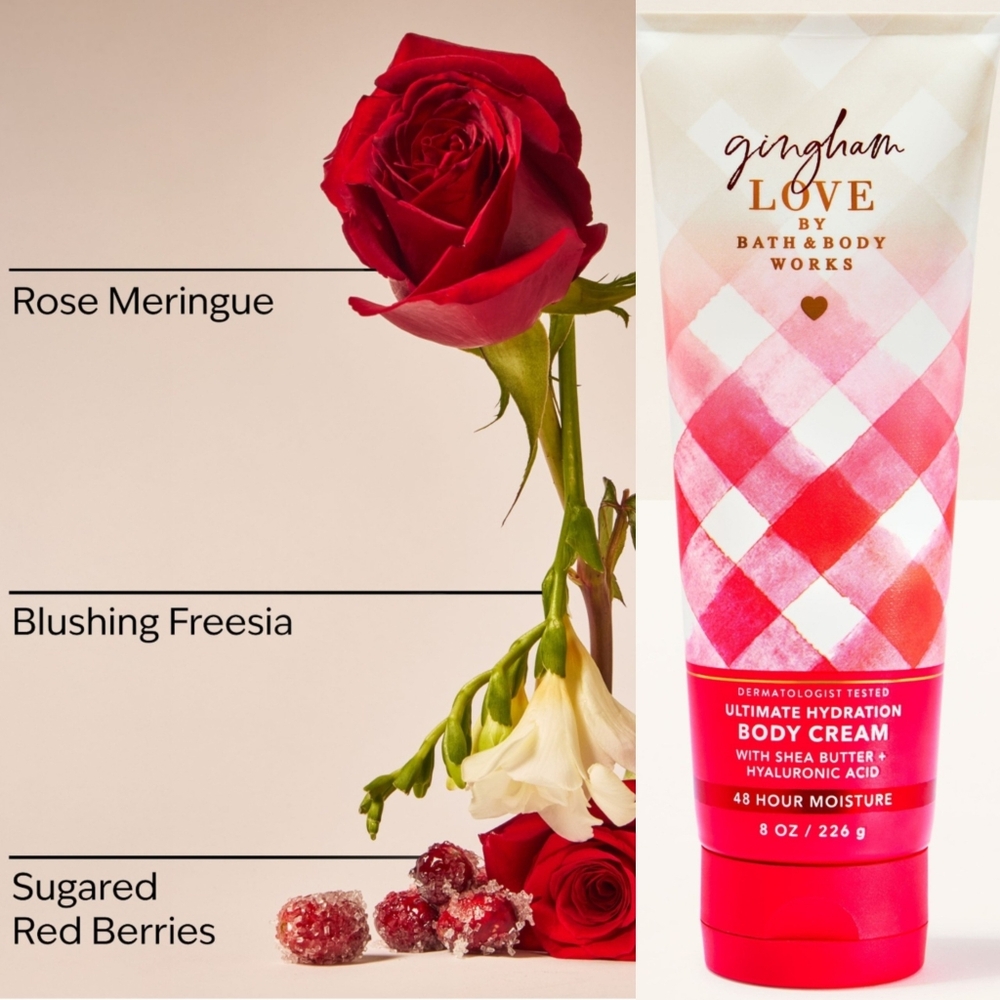 Bath & Body Works Gingham Love Body Cream 8oz NEW RARE